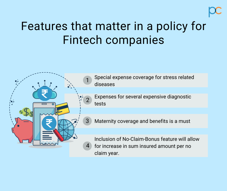 Features that matter in a policy for Fintech Companies