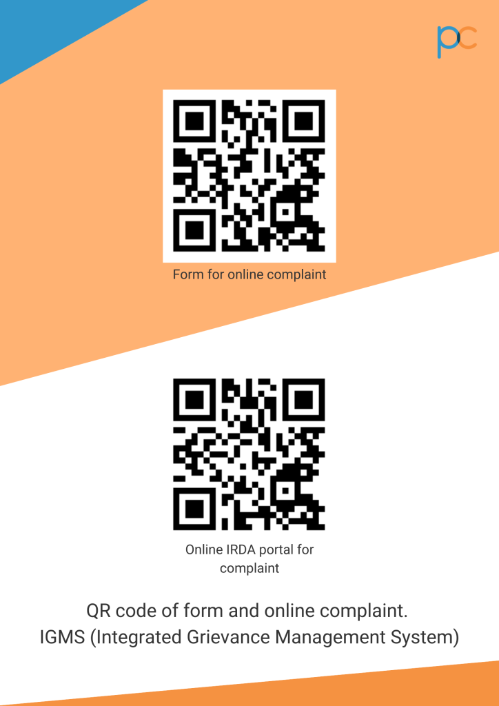 QR Code of Form and Online Complaint IGMS