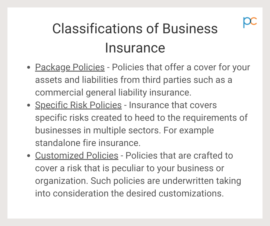 classification of business insurance