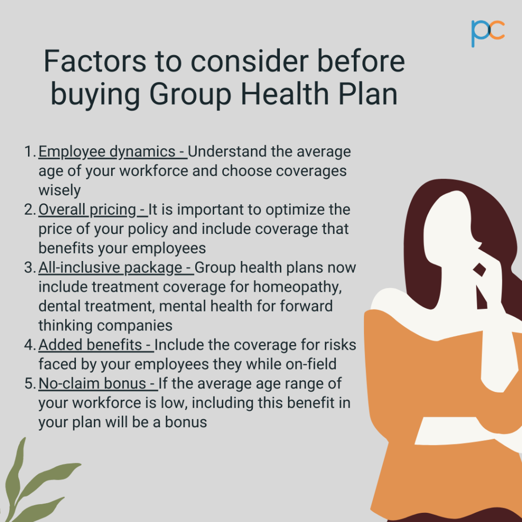 Factors to consider before buying Group Health Plan