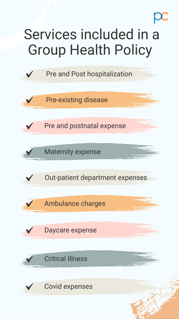 What is Included in Group Health Insurance Plan? - All you need to know about a Group Health Insurance Policy 3 Services Included in a Group Health Policy