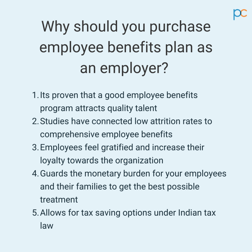 Why should you purchase employee benefits plan as an employer